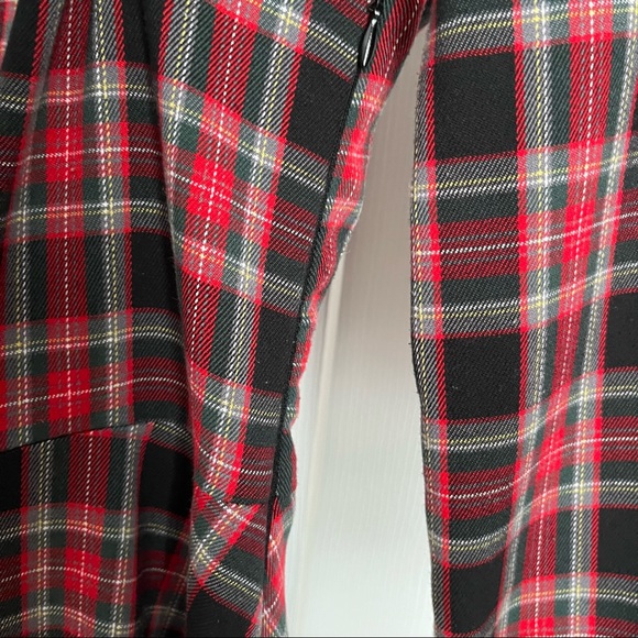 60S RETRO PLAID FIT AND FLARE DRESS - Picture 11 of 15